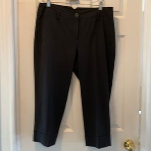 Item Clothing Co. Black capri-length pants.